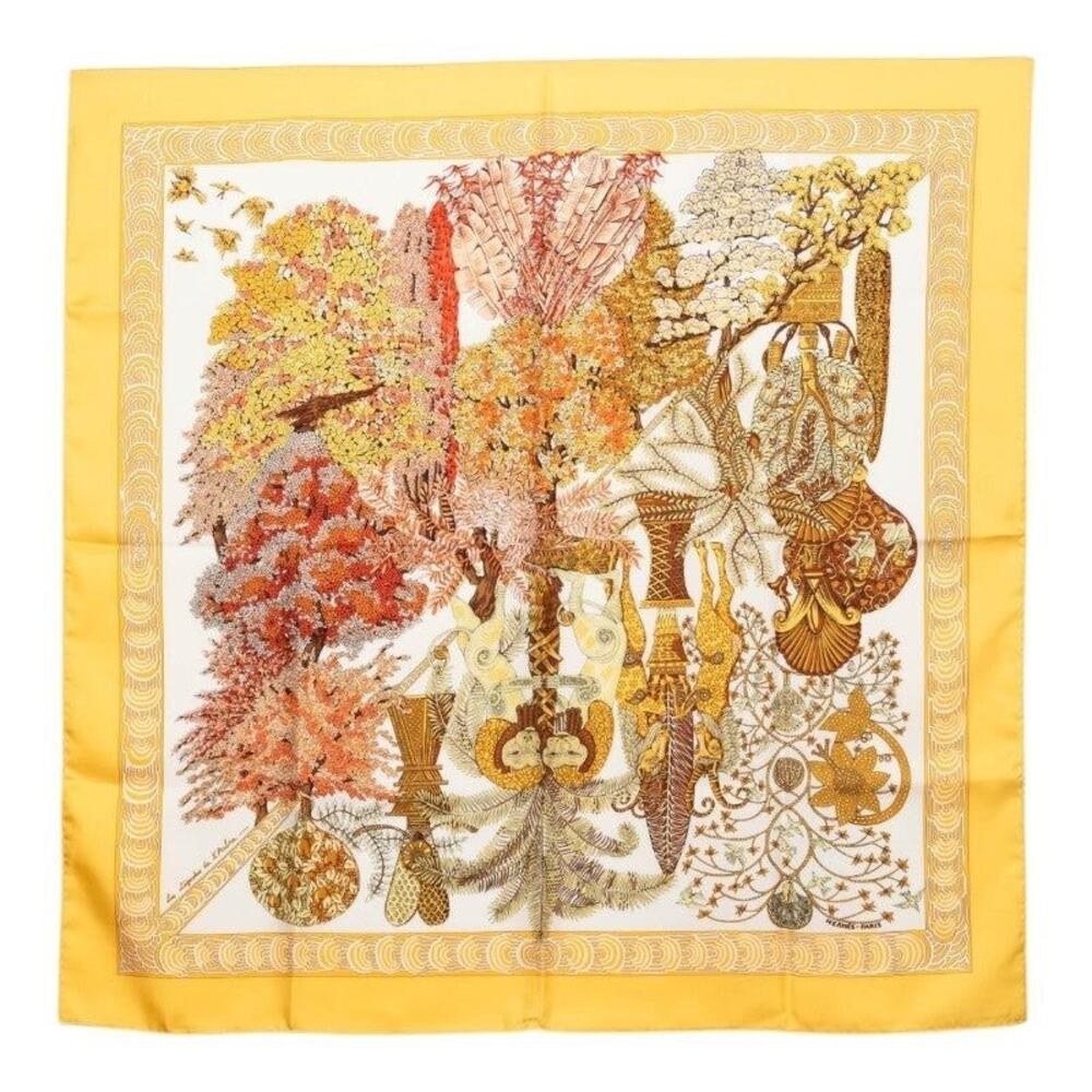 Hermes Carre 90 Les Legendes de L'Arbre The Legends of the Tree Scarf Large